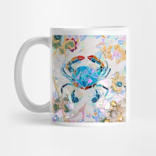 Blue Crab Mosaic Mug